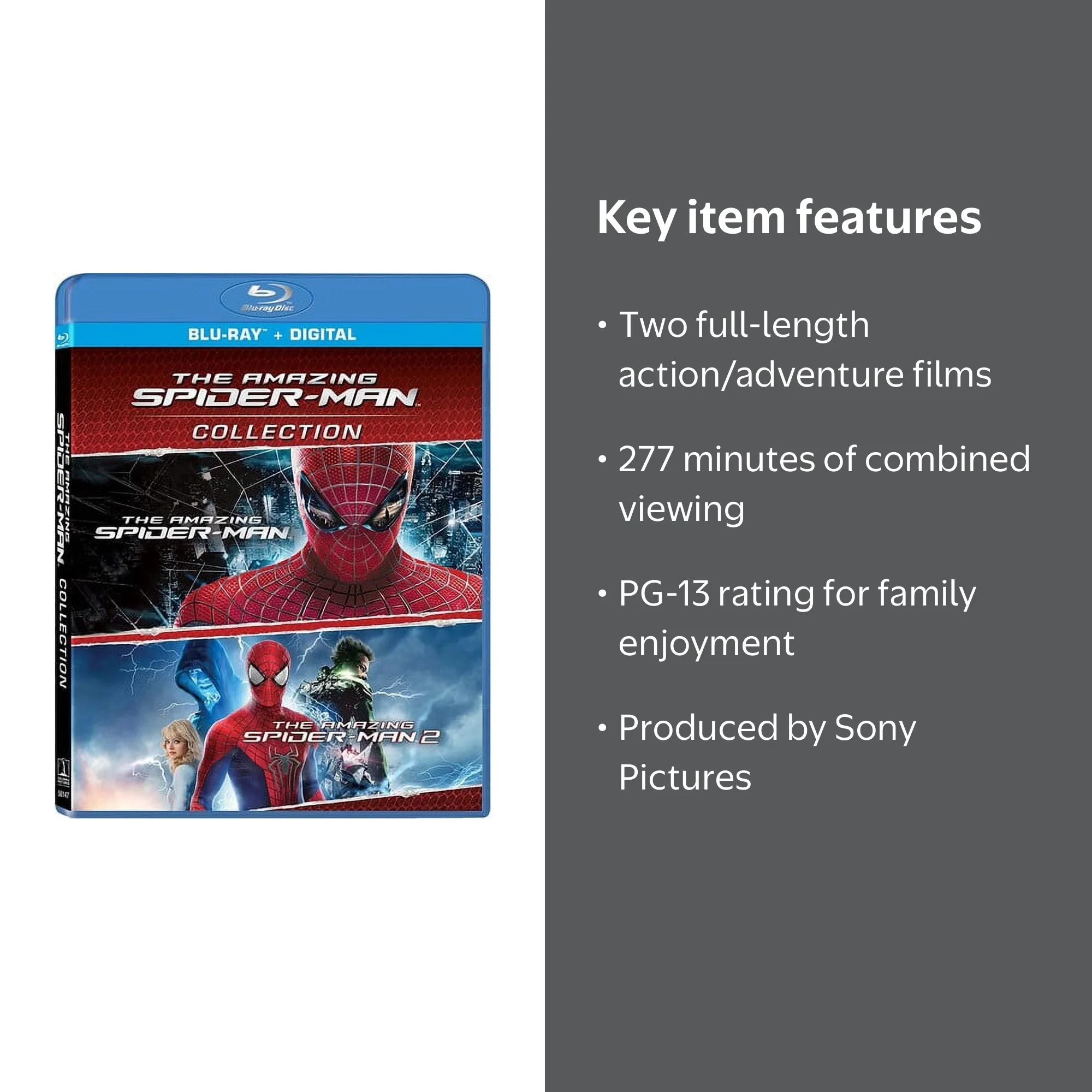 Sony Pictures: Spider-Man 1 & 2 Blu-ray Movie Set, Action