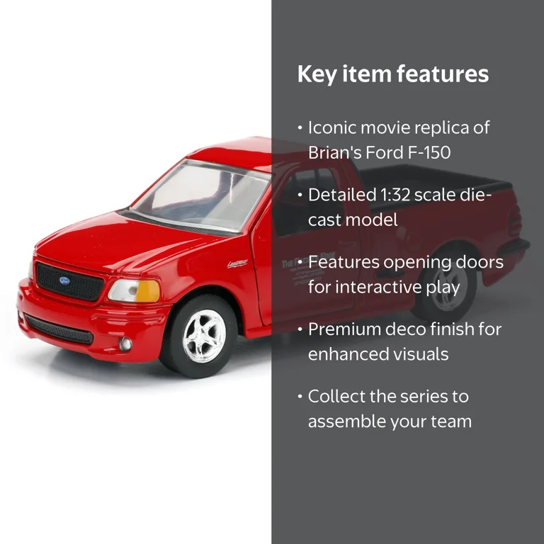Fast & Furious 1 - 1:32 Brian's Ford F-150 SVT Lightning Die-Cast