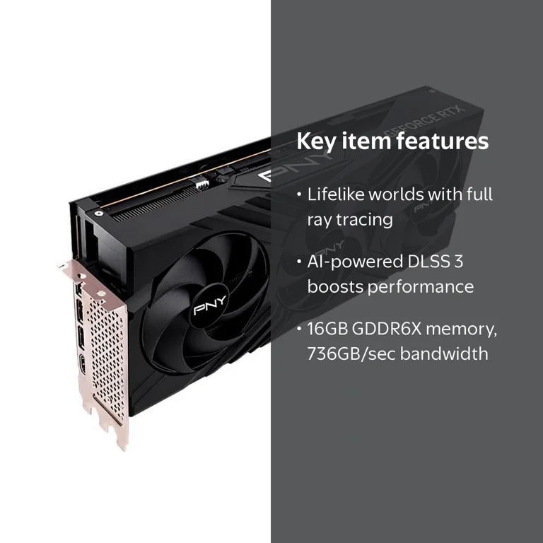 PNY GeForce RTX 4080 16GB VERTO Triple Fan Graphics Card DLSS 3