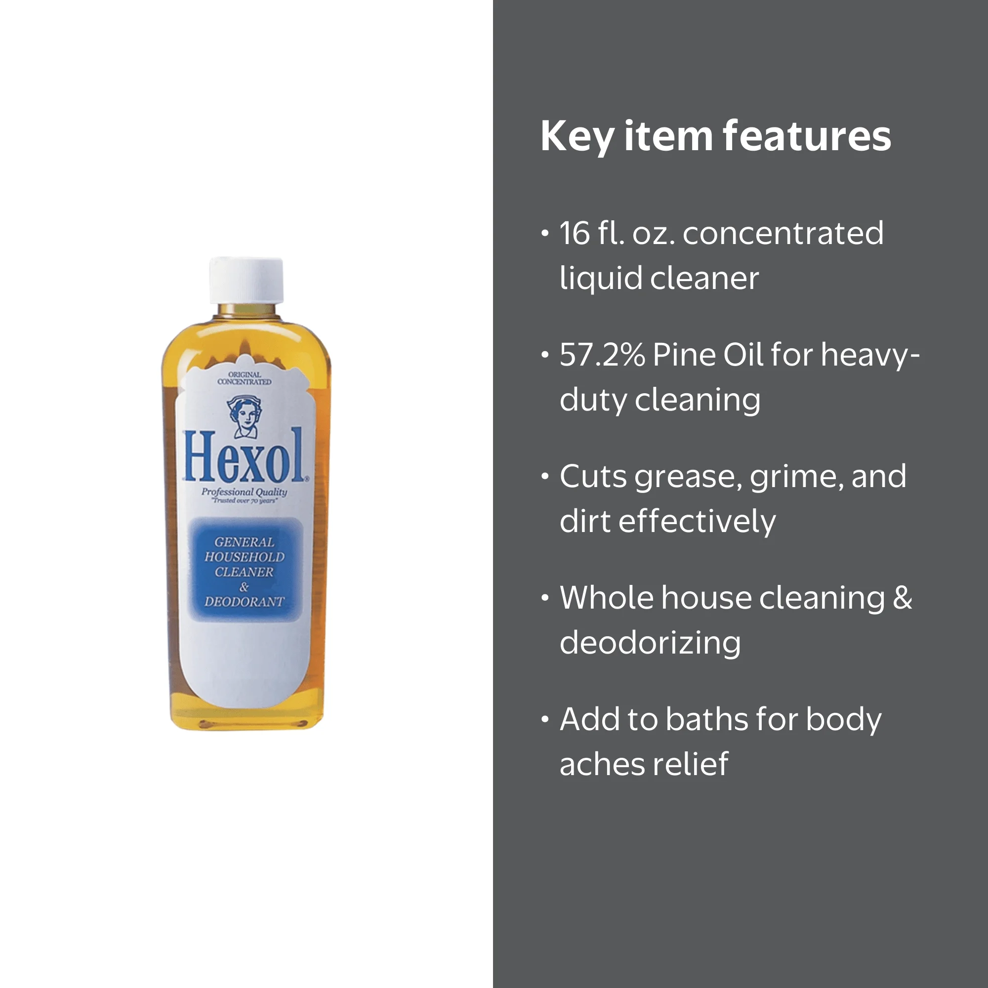 Hexol Multi Surface Household Cleaner & Deodorant, 16 fl. oz