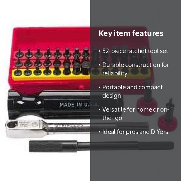 Wadsworth Mini Super Deluxe Ratchet Set, 52 Piece - Walmart.com