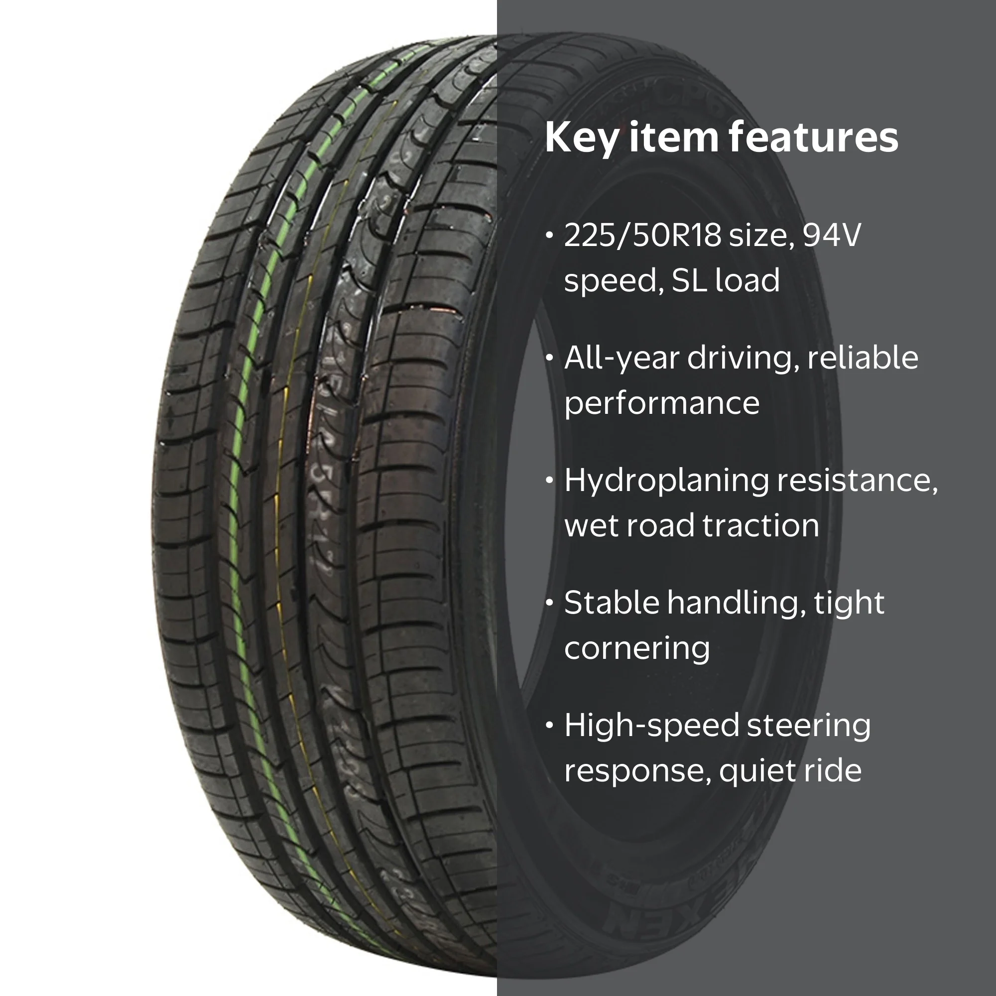 Nexen CP672 All Season 225/50R18 94V Passenger Tire - Walmart.com