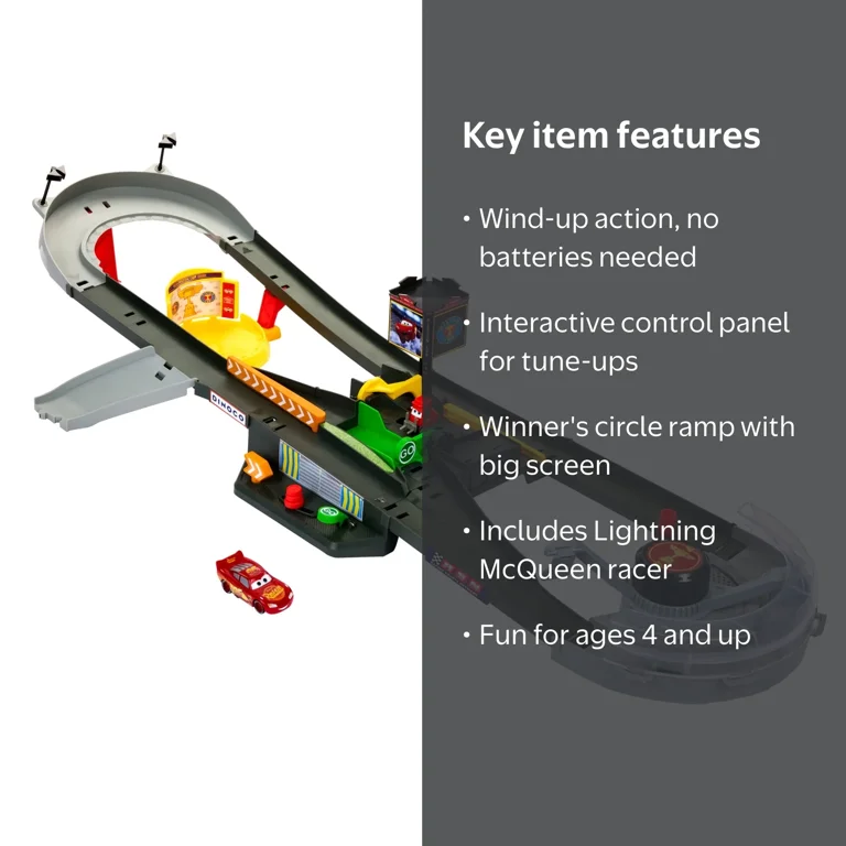 Free Shipping! Disney Pixar Cars Piston Cup Action Speedway