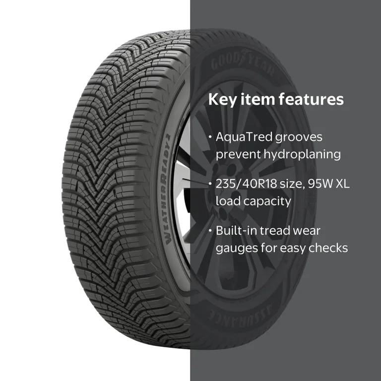 Goodyear, Passenger Tire, 235/40R18 95W XL, All Weather