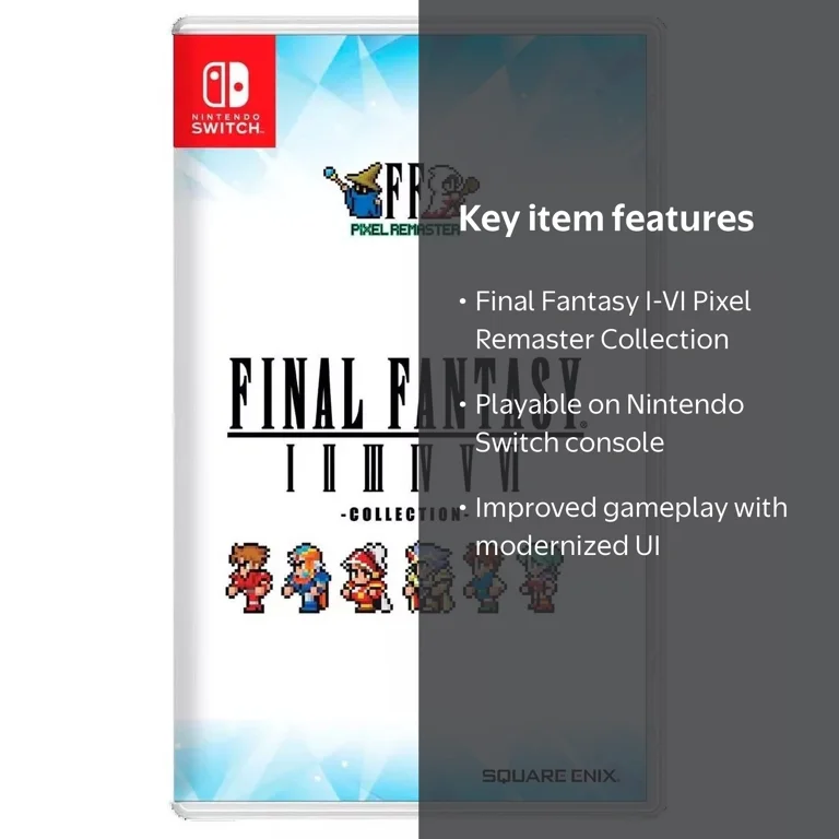 Final Fantasy I-VI Pixel Remaster Collection 1-6 - Nintendo Switch
