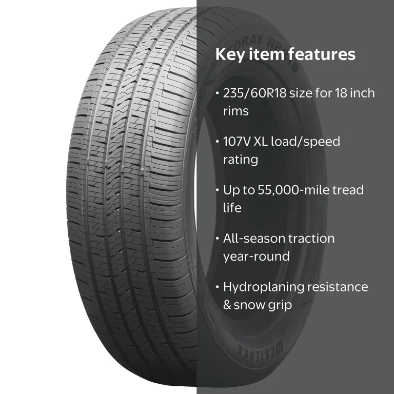 Westlake, Passenger Tire, 235/60R18 107V XL, All Season Traction