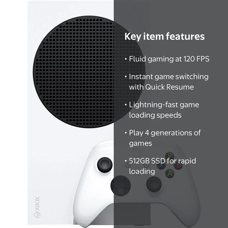 XBOX, All Digital Gaming Console, 512GB SSD, White - Walmart.com