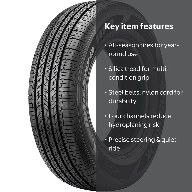 Hankook, SUV Crossover Tire, 235/55R19 101V, All Season Black