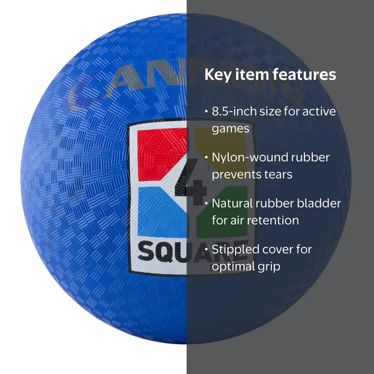 Cannon Sports Rubber Playground Ball for Kids - 8.5 Inch
