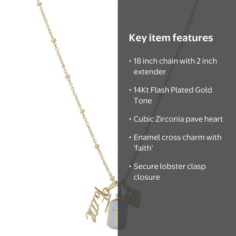 Believe by Brilliance Women's 14Kt Gold Flash Plated Cubic