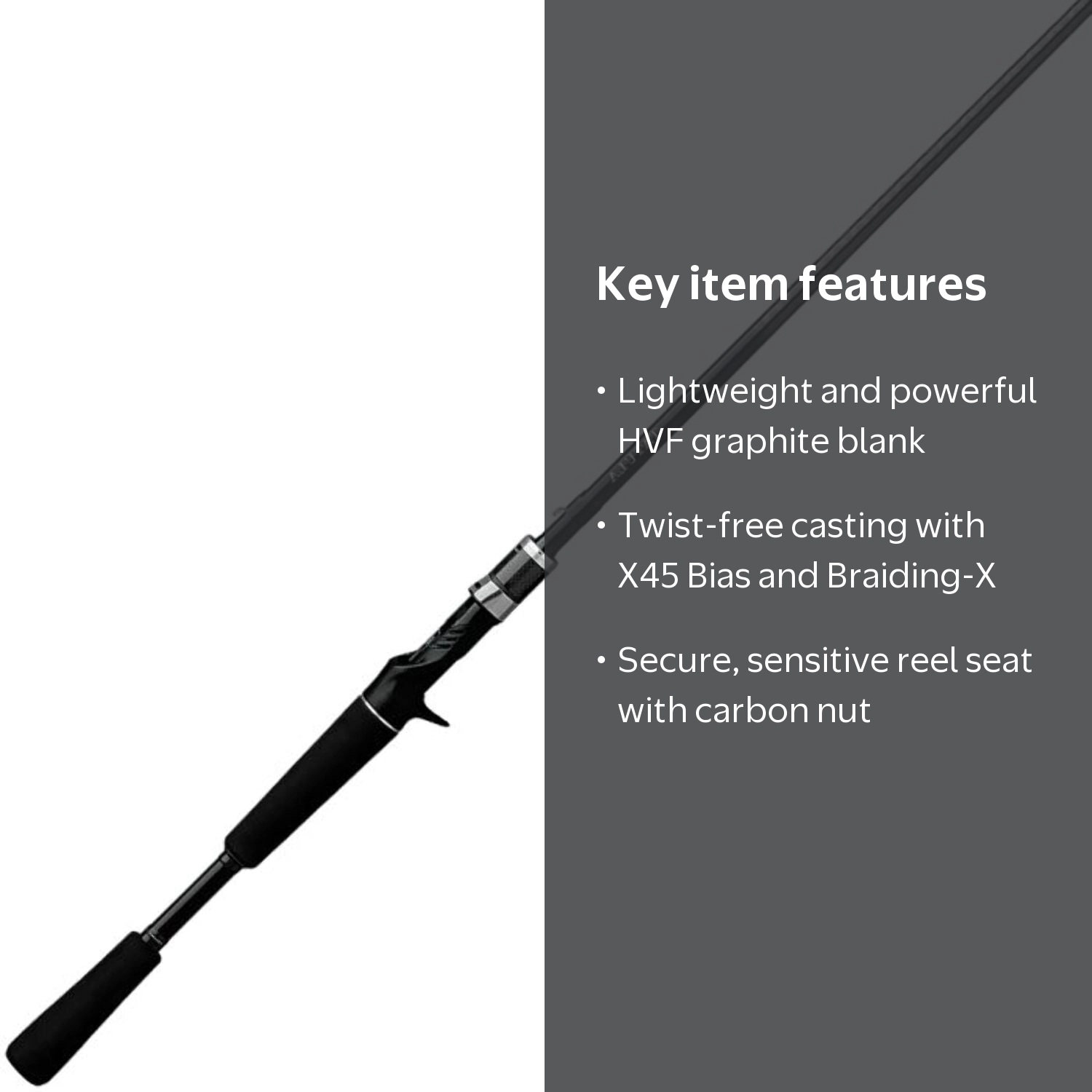Daiwa Tatula XT Bass Rod, Casting and Spinning, 7'3'' HVF Graphite