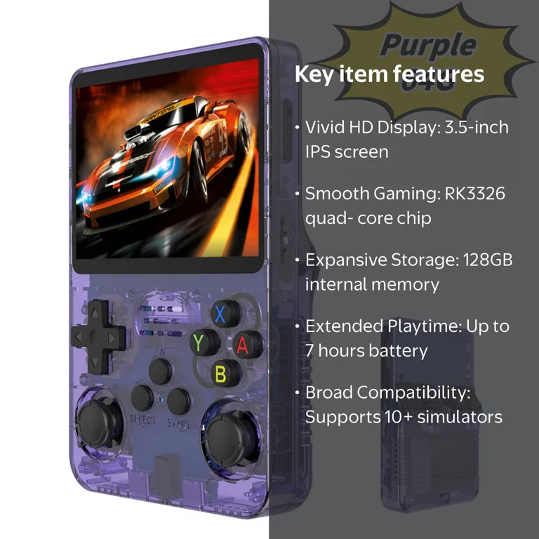 R36S open source handheld game console, large screen, large memory