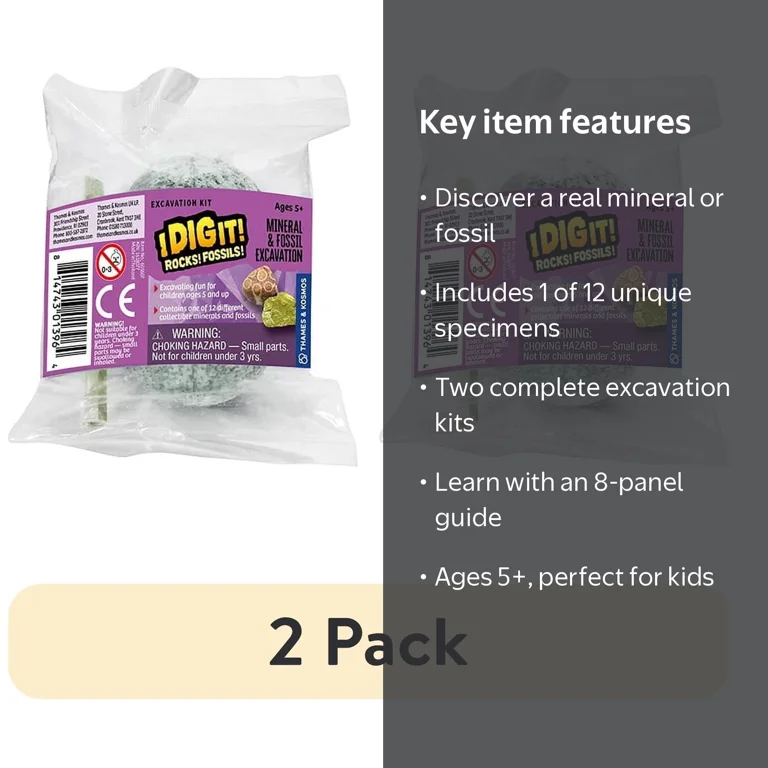 Thames & Kosmos Dig It! Rocks & Fossils Excavation Kit - Walmart.com