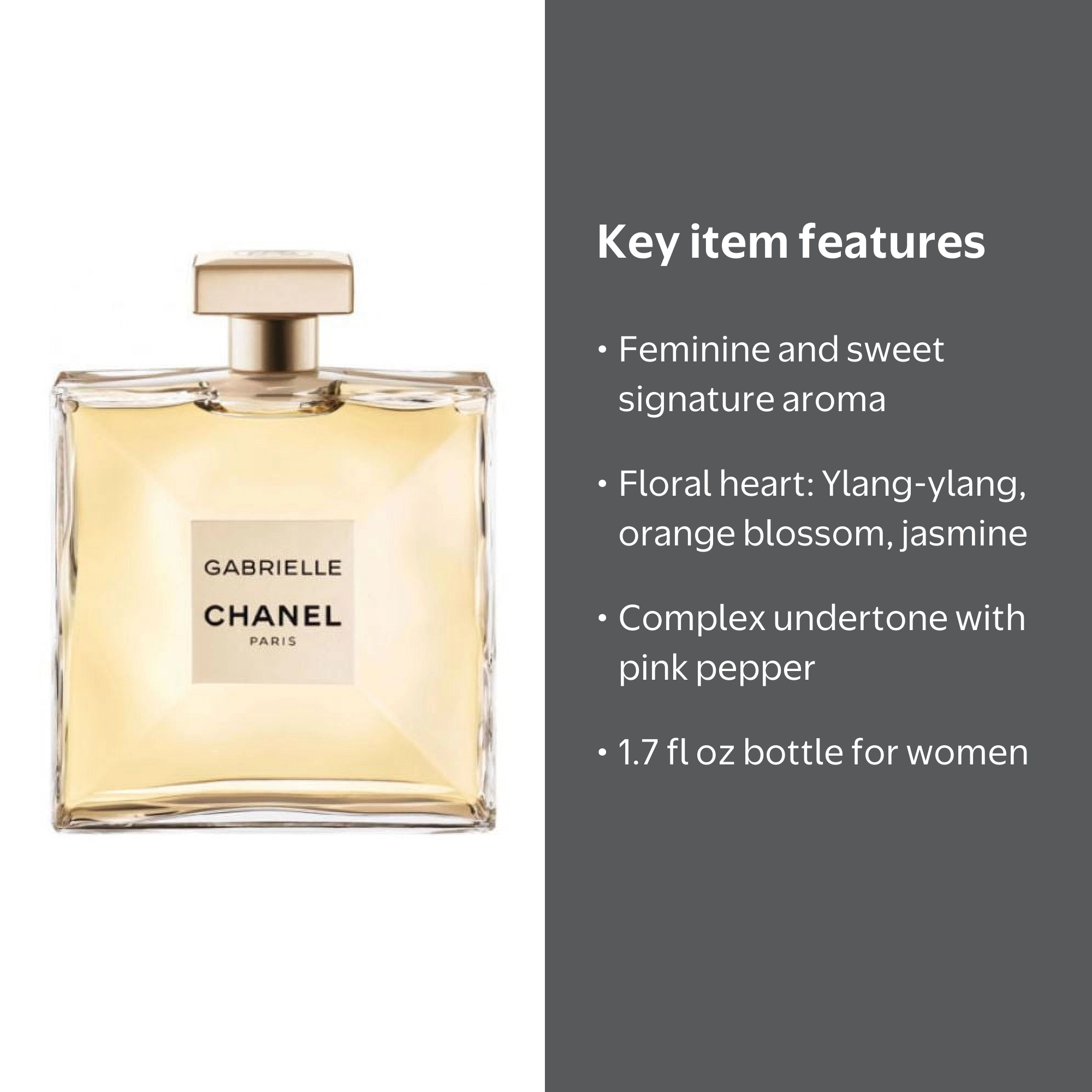 Chanel Gabrielle Eau de Parfum, Perfume for Women, 1.7 Oz