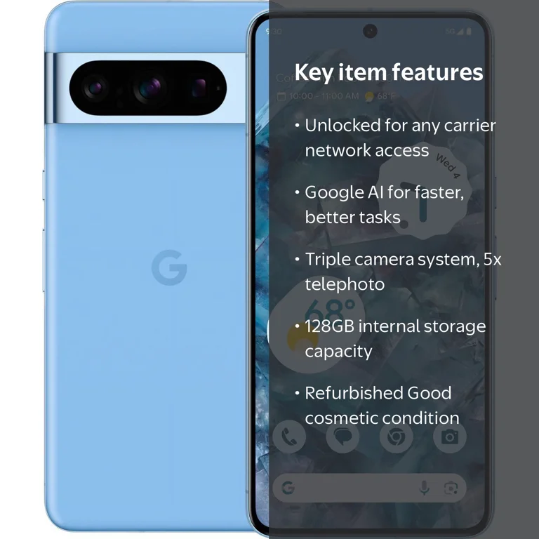 Pre-Owned Google Pixel 8 Pro 128GB - Unlocked - Bay Good - Walmart.com