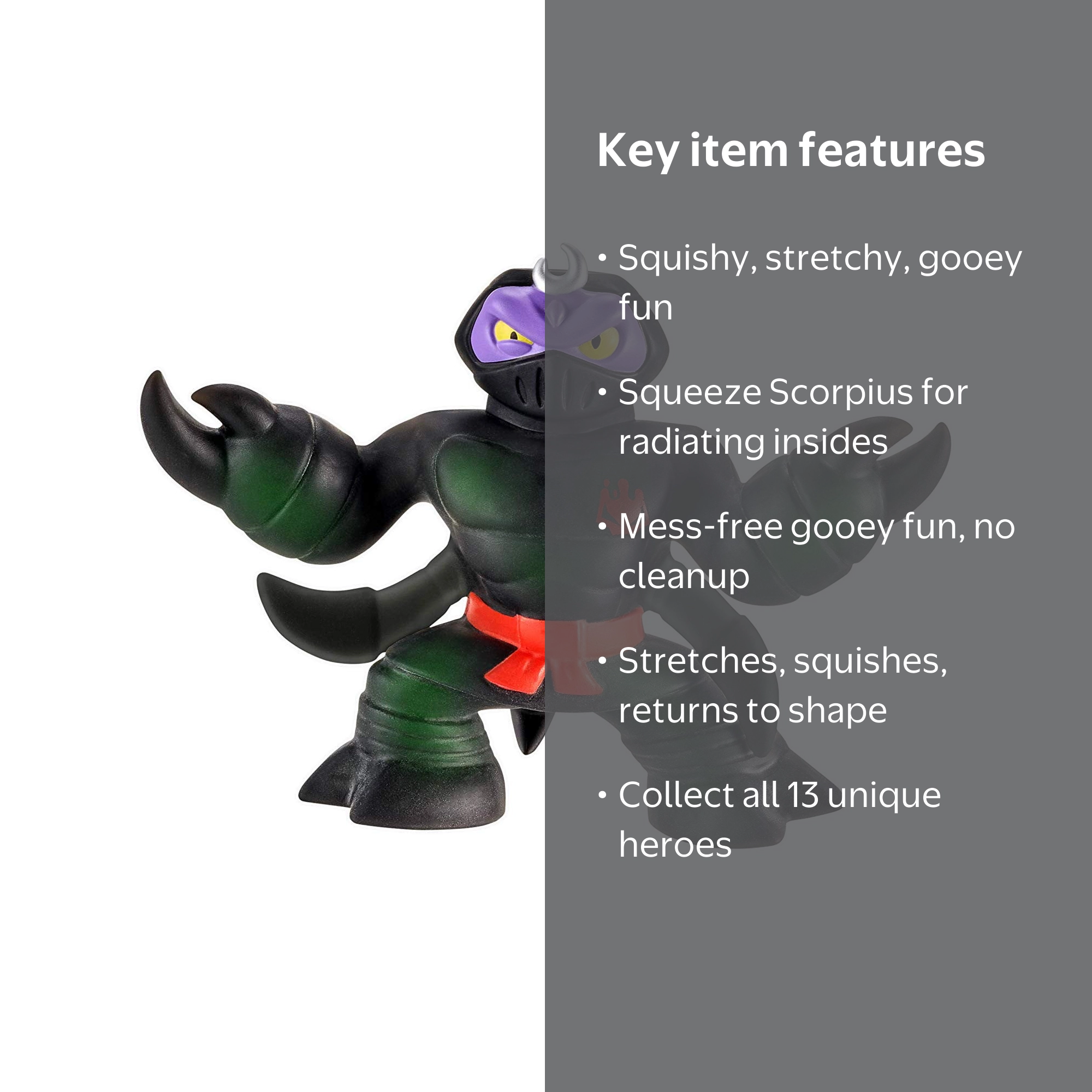 Brand New Heroes of Goo Jit Zu Toy - Squishy Scorpius, The Oozy
