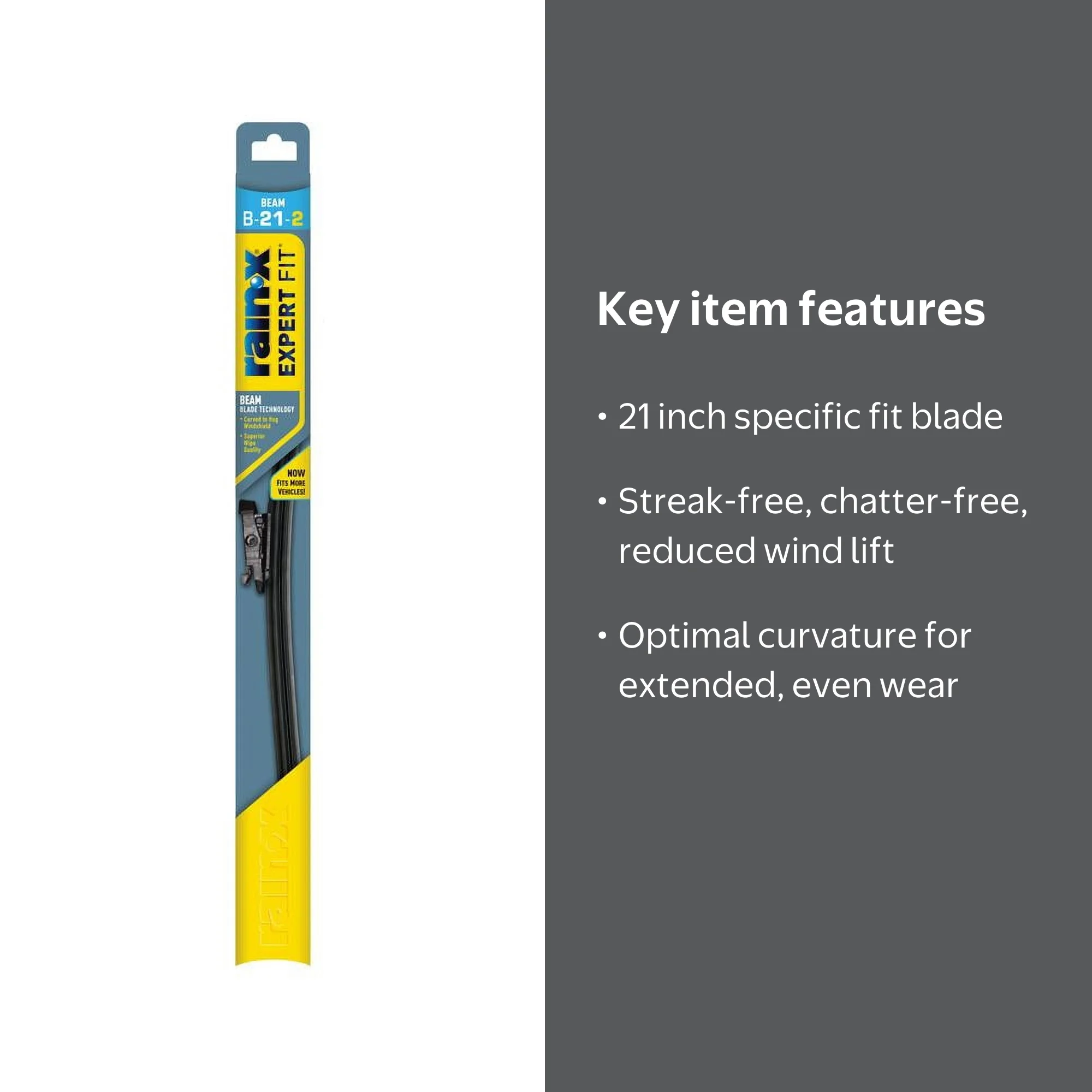 Rain-X Expert Fit Beam Windshield Wiper Blade, 21 