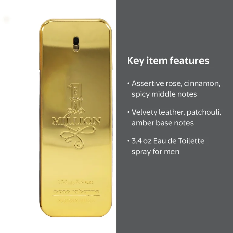 Paco Rabanne, Eau de Toilette, 3.4 oz, for Men with Fresh Citrus