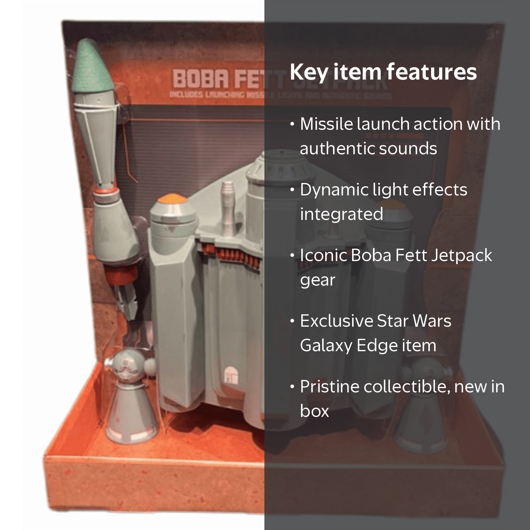 Disney Parks Star Wars Galaxy Edge Boba Fett Jetpack with