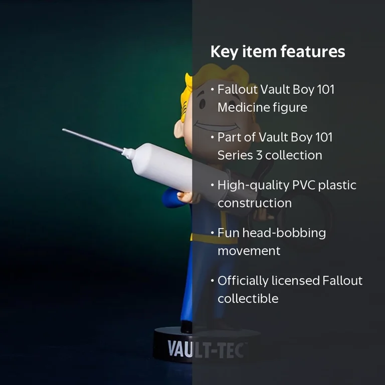 Gaming Heads Fallout Vault Boy 101 Series 3 Medicine Bobble Head