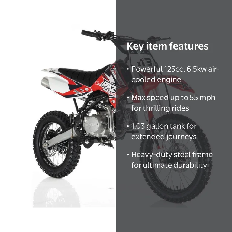 2021 APOLLO X18 125CC RFZ Racing Pit Motorbike, Manual