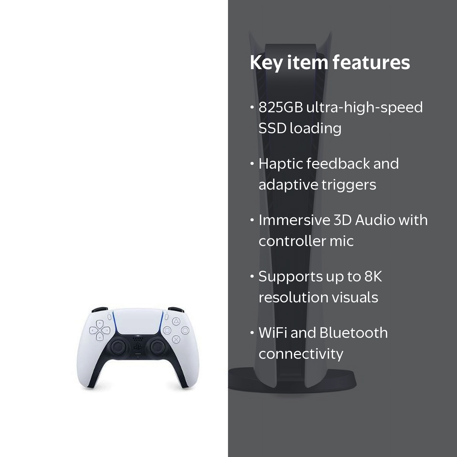 Sony PlayStation 5 PS Digital Edition Console 825GB Model# 3006649