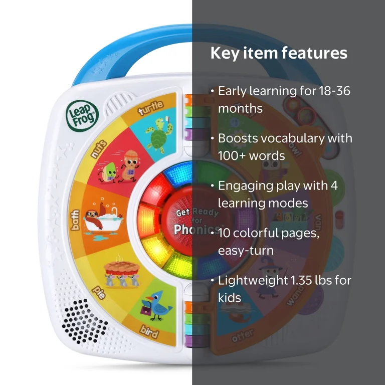 LeapFrog Get Ready for Phonics Spin & Learn - Educational Toy for