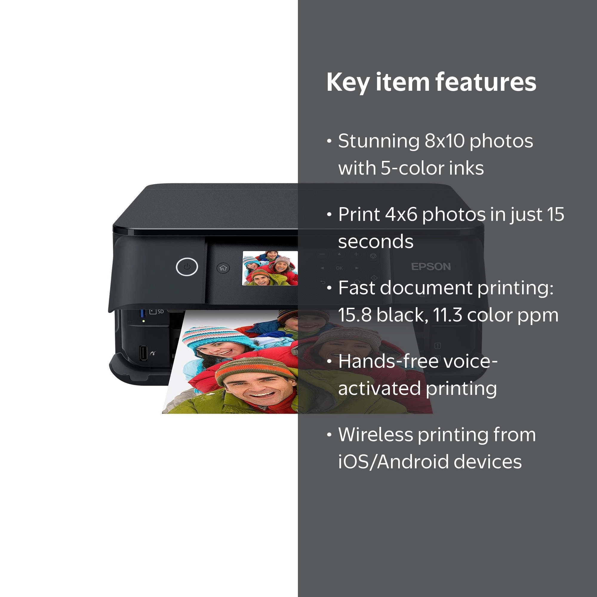 Epson Expression Premium XP-6100 Wireless Color Photo Printer with