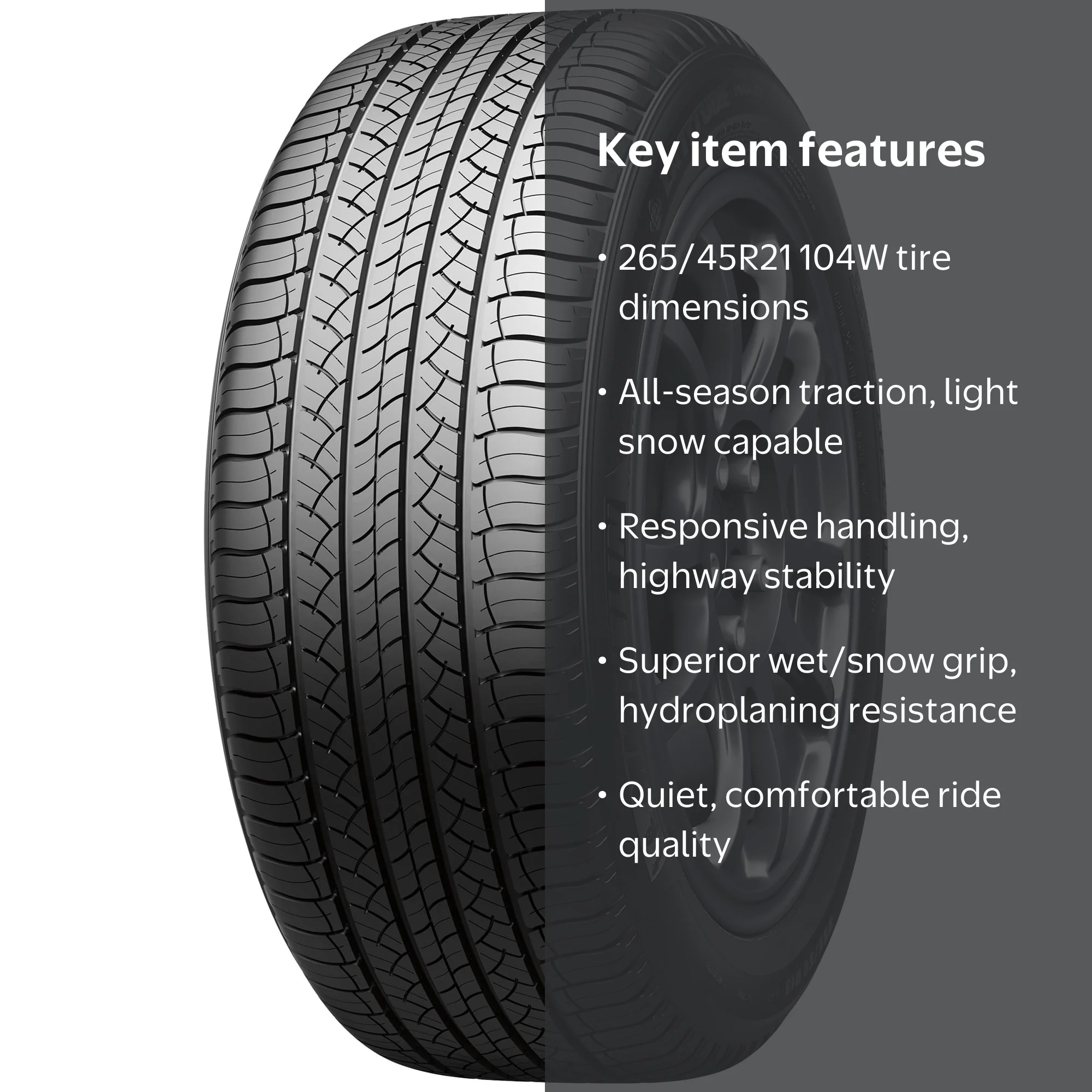 Free Shipping! Michelin Latitude Tour HP All-Season 265/45R21 104W