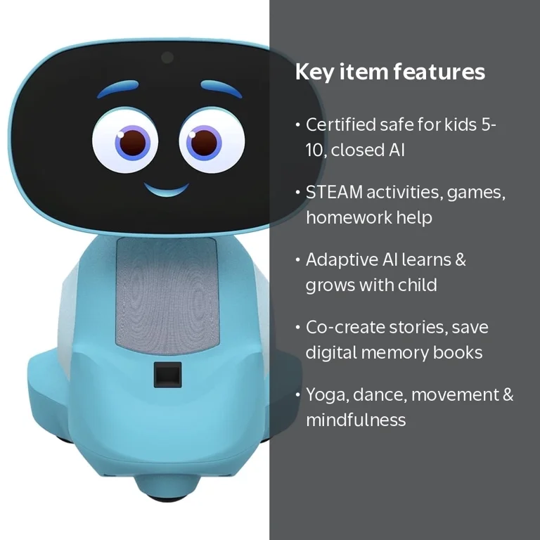 MIKO, Safety-First AI Robot, Blue, for Kids 5-10, STEM Learning