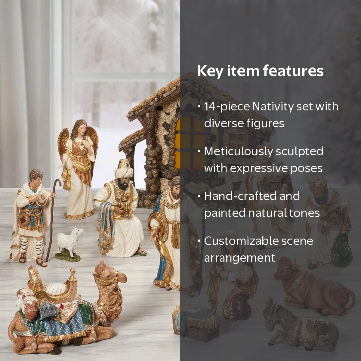 Kirkland Signature Nativity Set, 14 Piece - Walmart.com