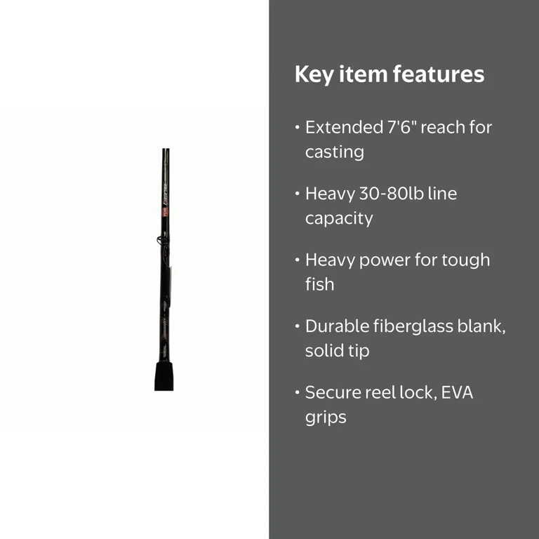 PENN Rampage® Boat Conventional Rod, 7'6
