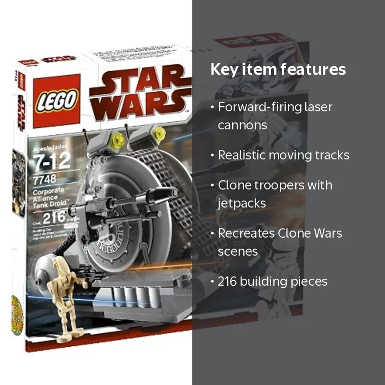 LEGO, Star Wars Clone Wars Corporate Alliance Tank Droid 7748