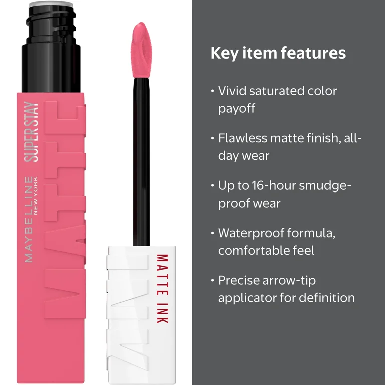 限定色MAYBELLINE SUPER STAY INK 口紅 2本セット 2 pack) Maybelline Super Stay Matte Ink City Edition Liquid