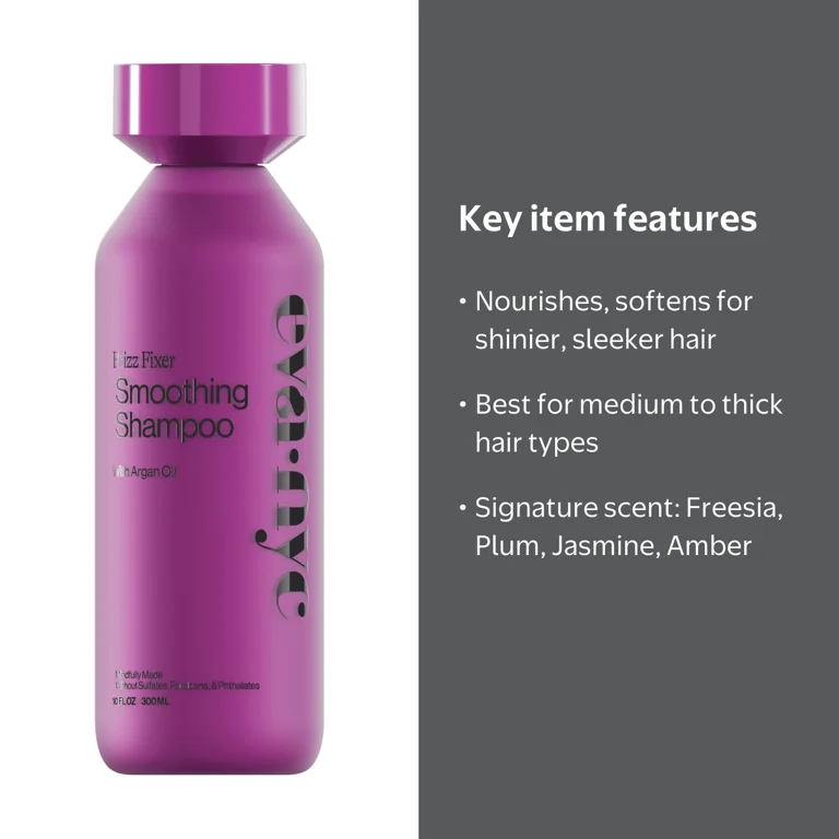 Eva NYC Frizz Fixer Smoothing Shampoo 10oz for Medium to Thick