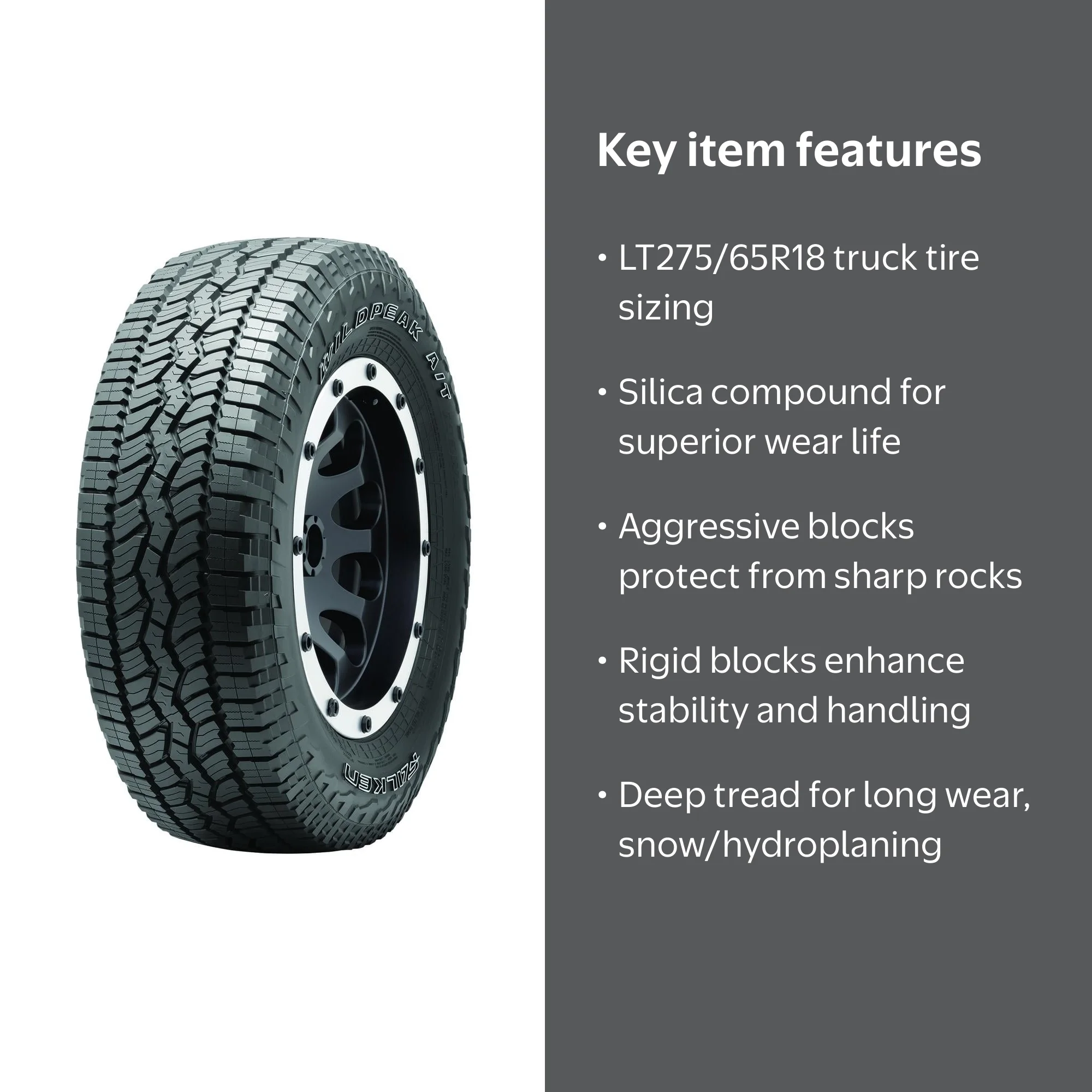 Falken, All Terrain LT275/65R18 113/110S C Light Truck Tire