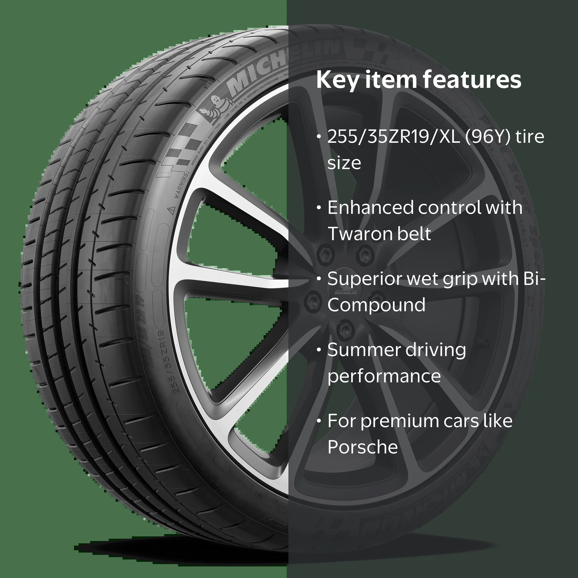 Michelin Pilot Super Sport Summer 255/35ZR19/XL (96Y) Tire