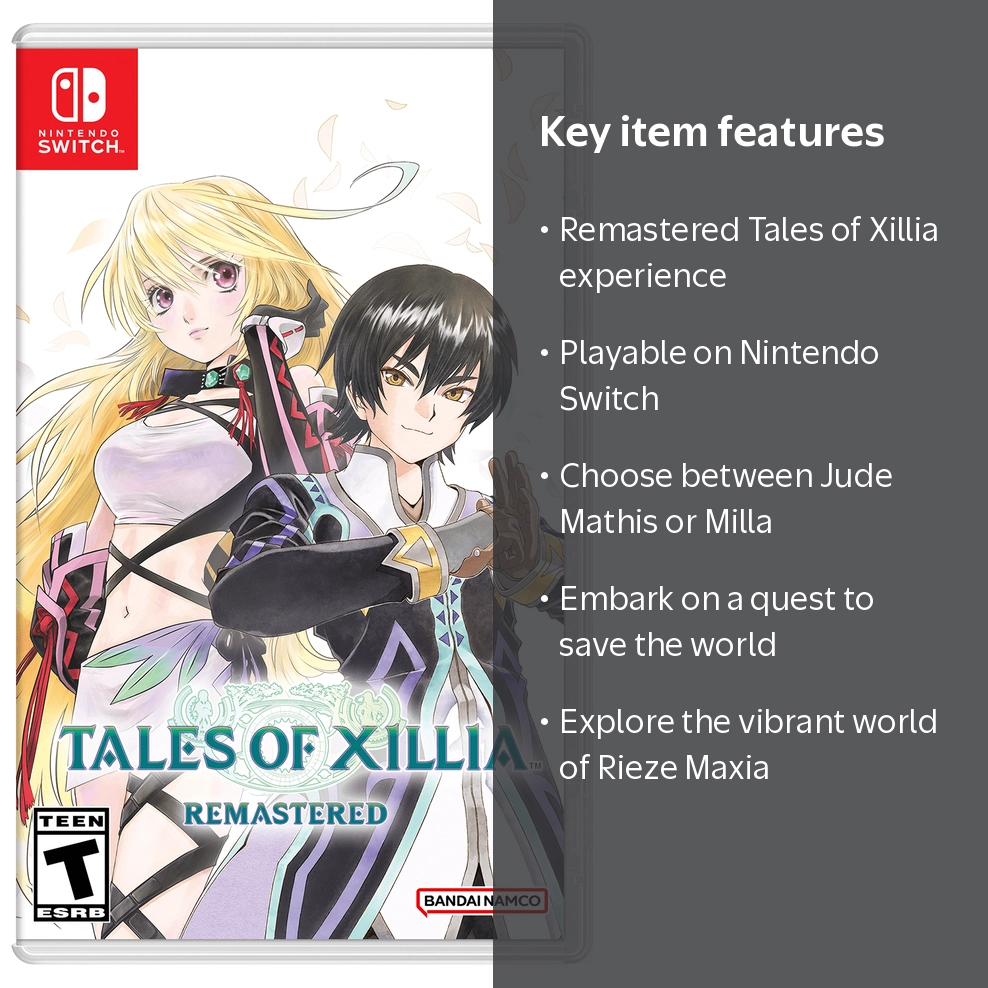 Bandai Namco, Tales of Xillia Remastered, Nintendo Switch Game