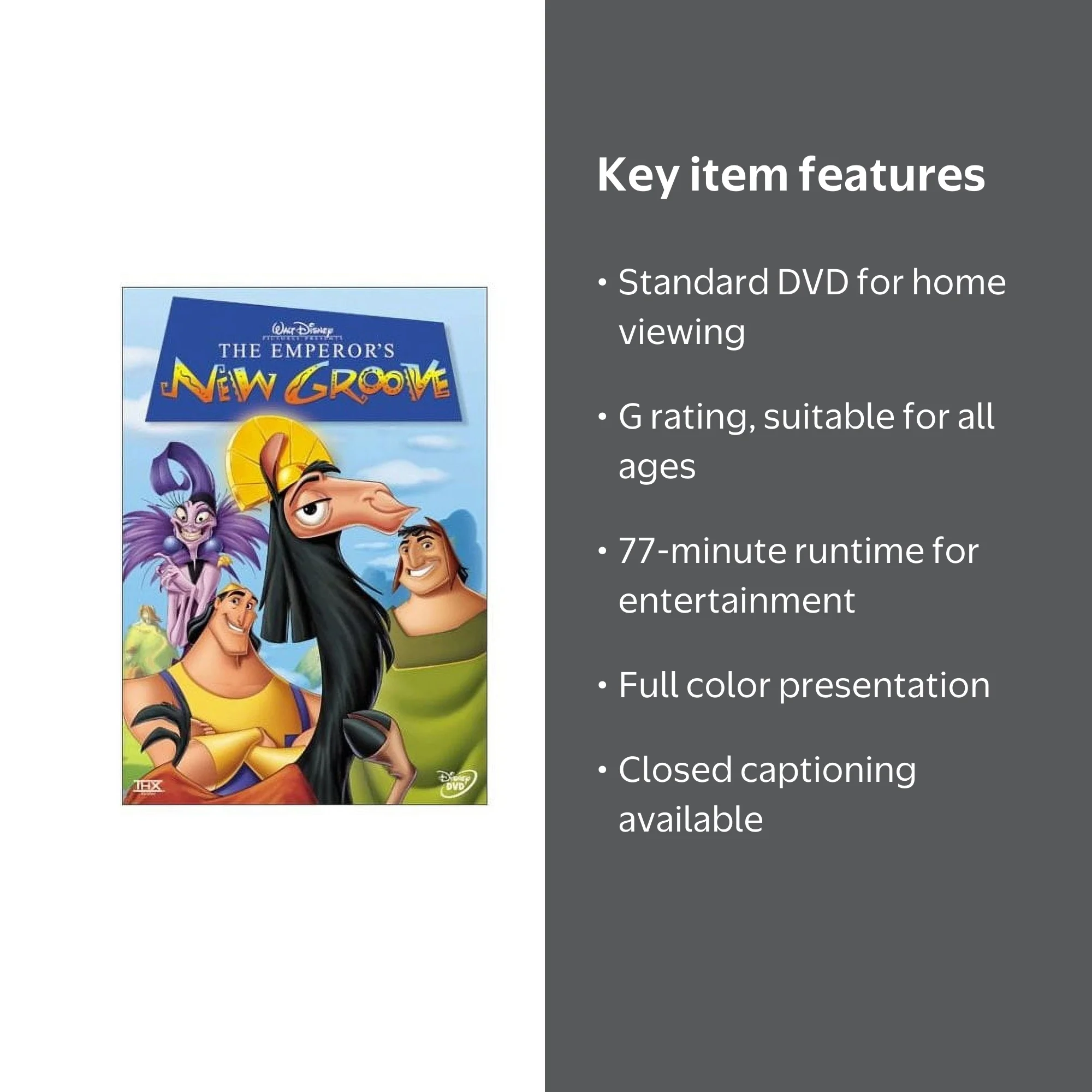 Pre-Owned Emperor's New Groove DVD, Buena Vista Home Entertainment