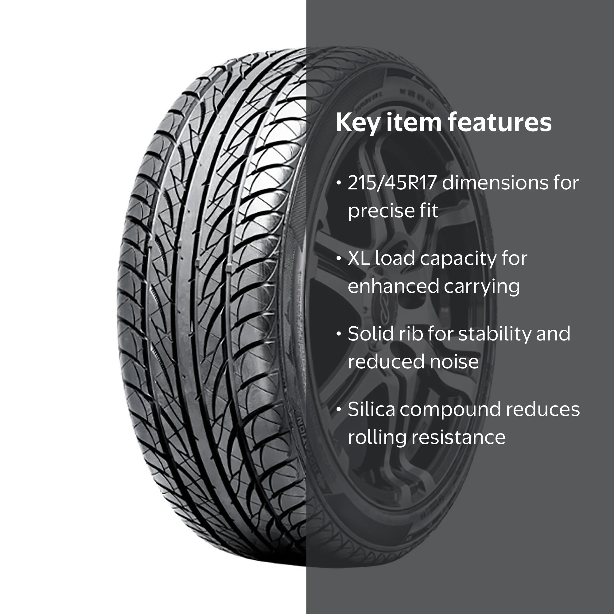 Summit Ultramax HP A/S UHP All-Season 215/45R17 91W XL Passenger