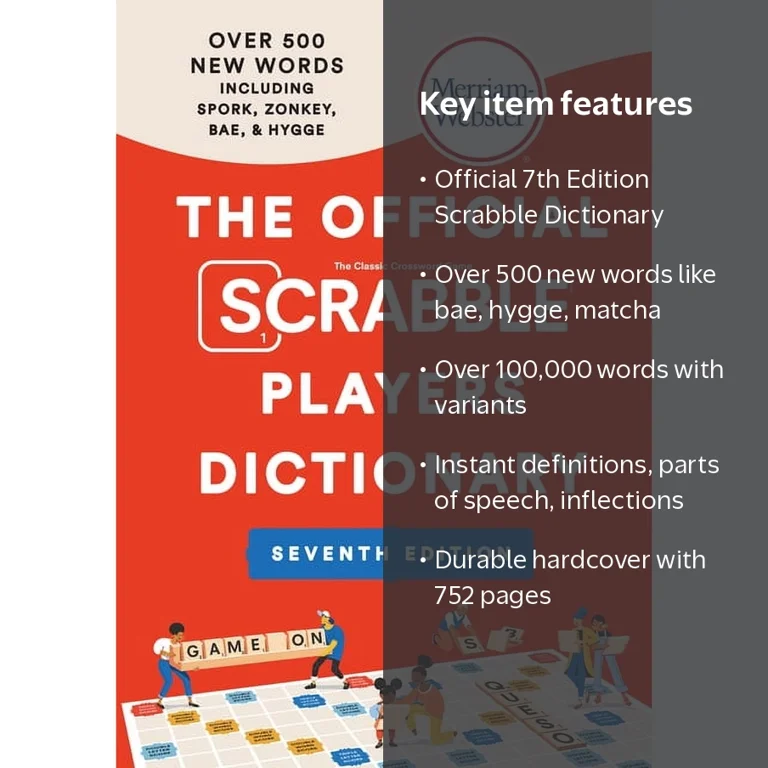 Merriam-Webster, The Official Scrabble Players Dictionary, 7th Ed