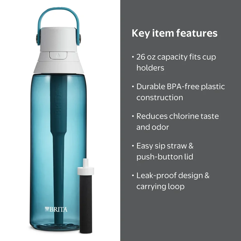 Brita Premium Filtering Water Bottle, 26 oz