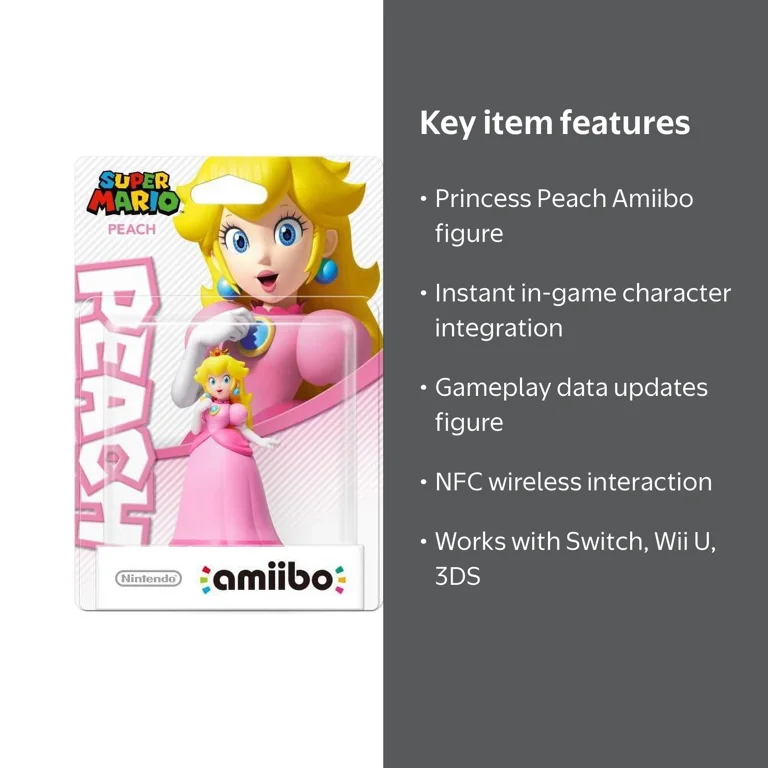 Nintendo, Princess Peach Amiibo, Bros Series, Compatible with