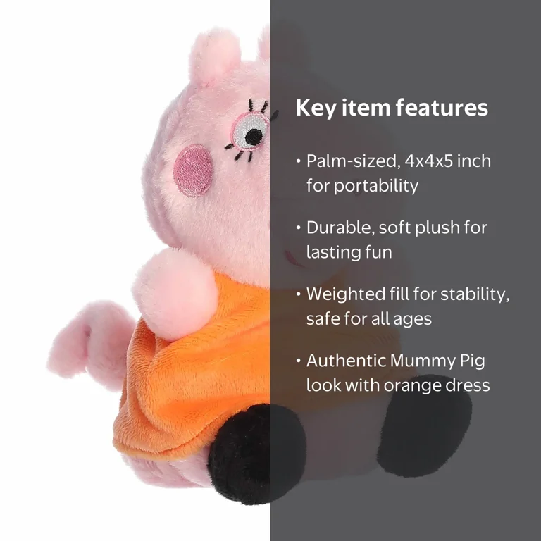 Aurora Mini Pink Playful Stuffed Animal 5