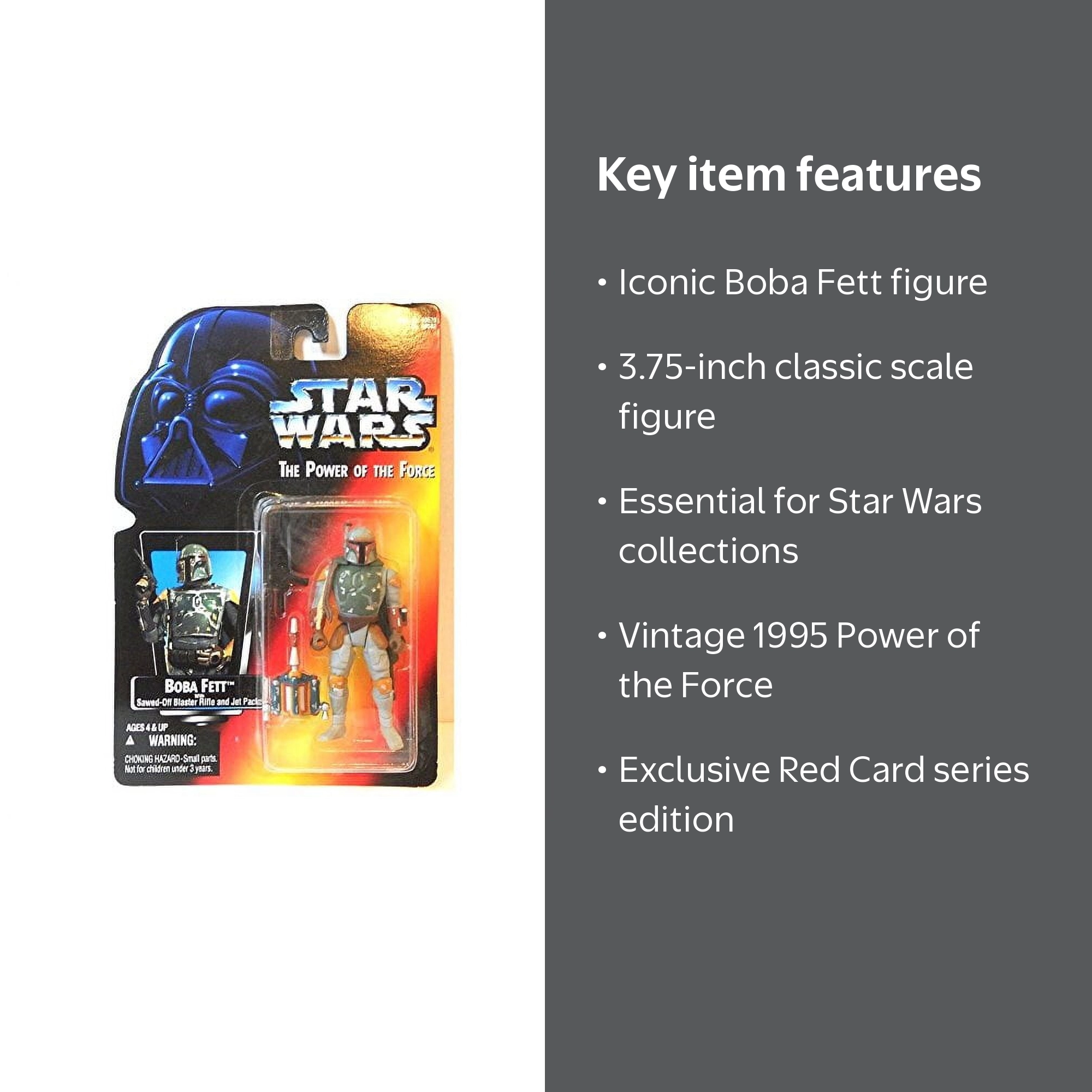 Star Wars, The Power Of The Force Red Card, Boba Fett Action