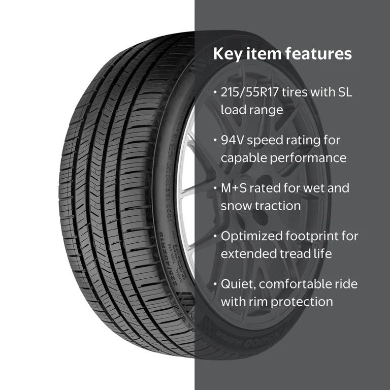 Nexen N5000 Platinum 215/55R17 94V All Season Passenger Tire