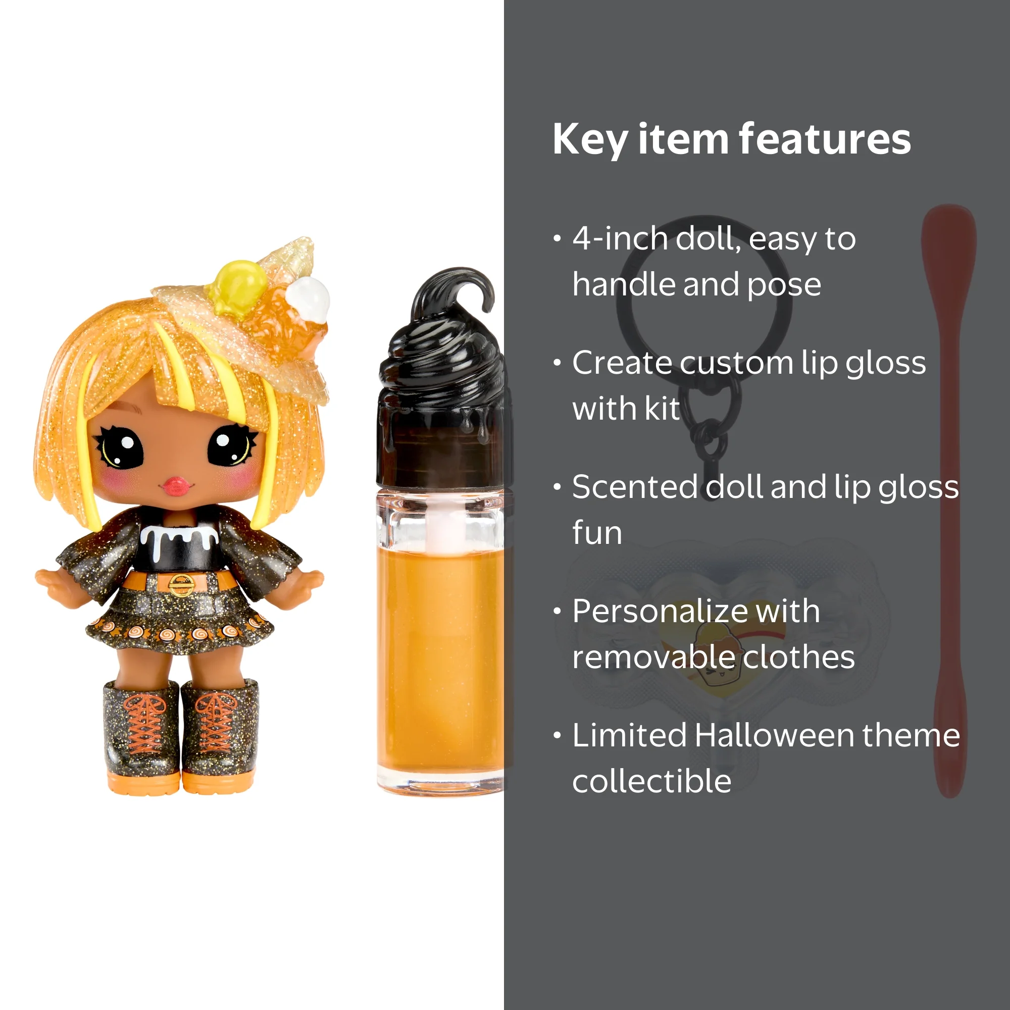 Yummiland Halloween Lip Gloss Doll - Blair Treats DIY Keychain