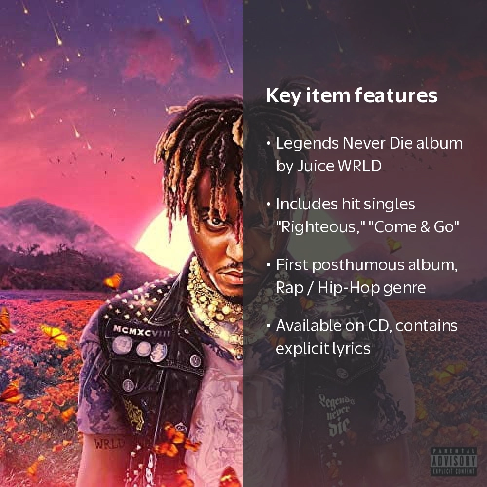 Juice WRLD - Legends Never Die - 22-track CD Music & Performance