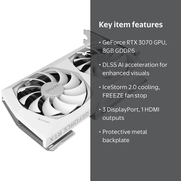 ZOTAC GAMING GeForce RTX 3070 Twin Edge OC LHR - White Edition
