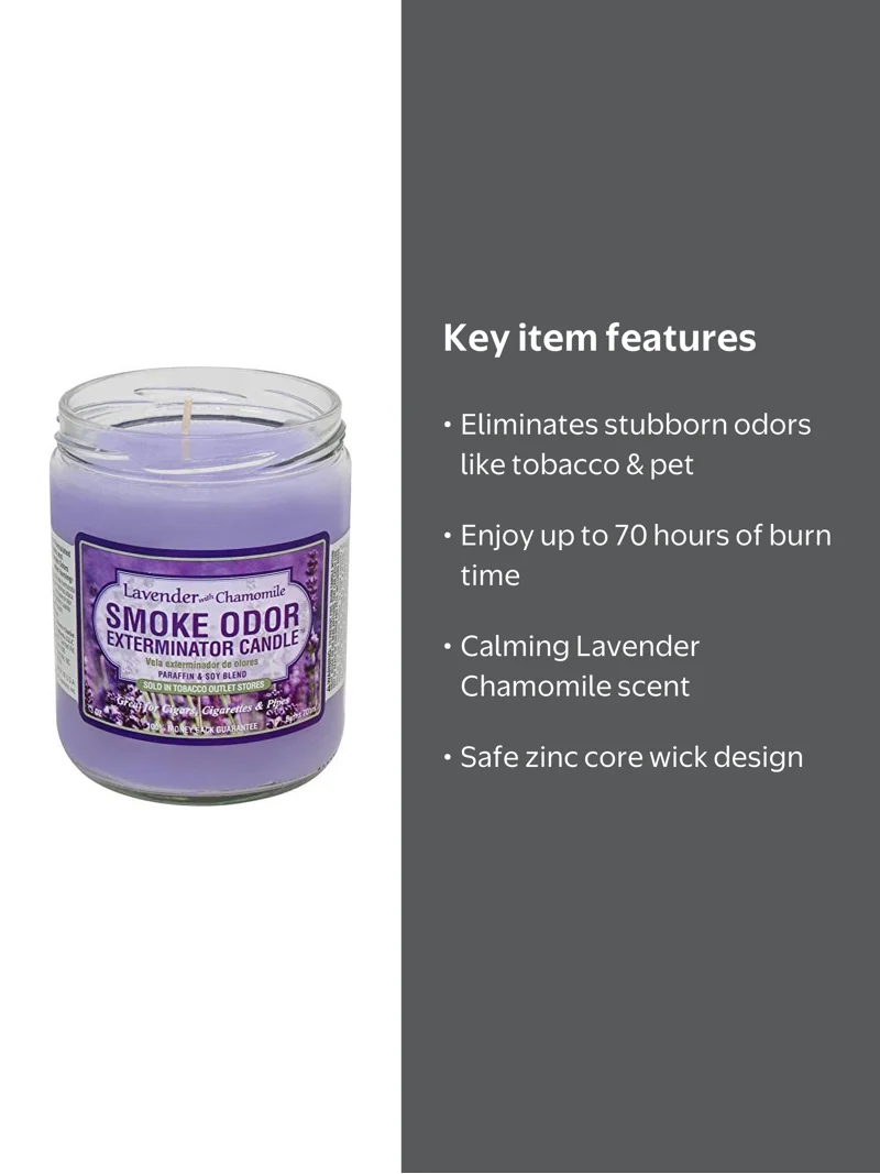 candles that get rid of cigarette smoke How to Eliminate Odor for Good Soy Wax and glass Smoke Odor Exterminator Candles are enzyme formulated to attack and remove smoke odors best scented candles for cigarette